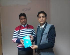 Photography with Consultant Nephrologist Dr.Bishnu Pahari at Grande International Hospital ,kathmandu